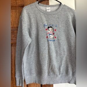 Vintage Women’s Betty Boop Large Sweatshirt